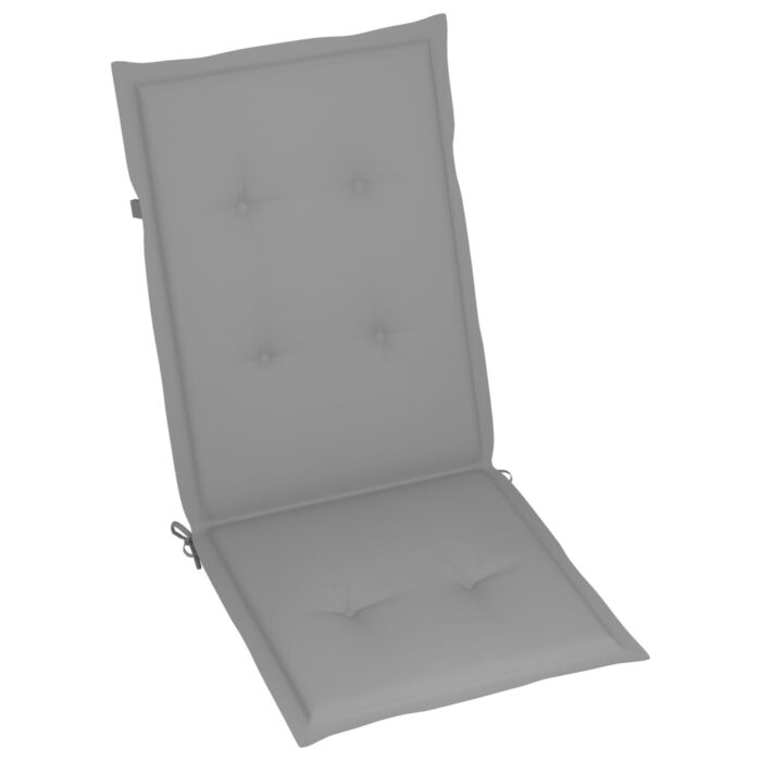 Chaises pliables de jardin lot de 6 avec coussins Bois d'acacia – Image 6