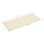 Chaises pliables de jardin lot de 6 avec coussins Bois d'acacia – Image 10