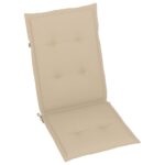 Chaises pliables de jardin lot de 6 avec coussins Bois d'acacia – Image 6