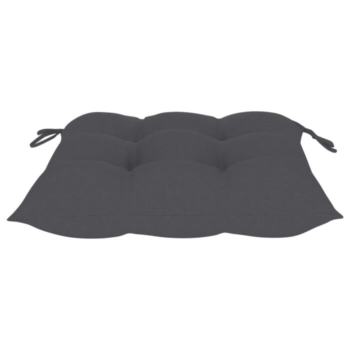 Chaises à manger d'extérieur lot de 2 et coussins Acacia massif – Image 12