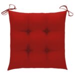 Chaises à manger d'extérieur lot de 2 et coussins Acacia massif – Image 8