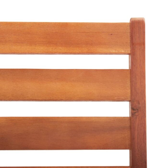 Chaises à manger d'extérieur lot de 3 et coussins Acacia massif – Image 6