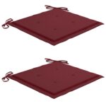 Chaises pliables d'extérieur lot de 2 et coussins Bois d'acacia – Image 3