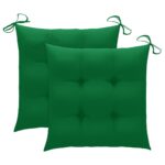 Chaises pliables d'extérieur lot de 2 et coussins Bois d'acacia – Image 8