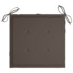 Chaises pliables d'extérieur lot de 4 et coussins Bois d'acacia – Image 6