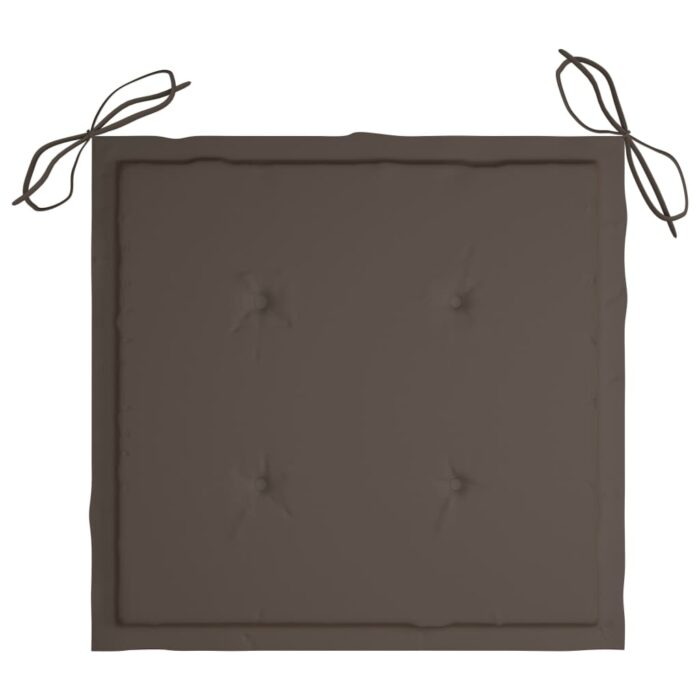 Chaises pliables d'extérieur lot de 4 et coussins Bois d'acacia – Image 6