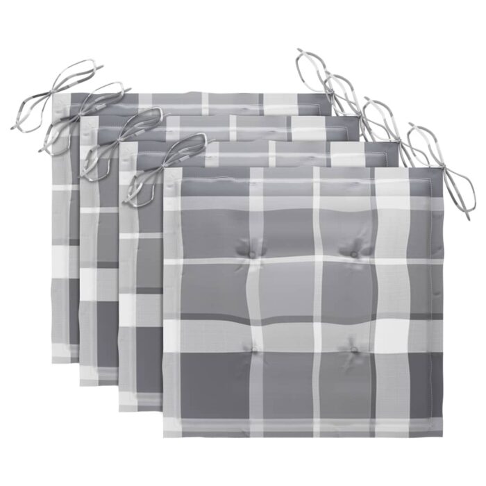 Chaises pliables d'extérieur lot de 4 et coussins Bois d'acacia – Image 8