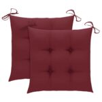 Chaises pliables d'extérieur lot de 2 et coussins Bois d'acacia – Image 7