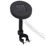 Guirlande lumineuse à LED avec panneau solaire pour belvédère