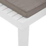 Chaises de salon de jardin et coussins lot de 2 Plastique Blanc – Image 5