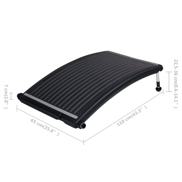 Panneaux de chauffage solaire de piscine courbés 2 pcs 110x65cm – Image 11