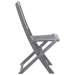Chaises pliables d'extérieur lot de 6 et coussins Bois d'acacia – Image 5