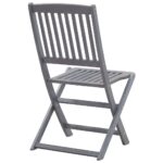 Chaises pliables d'extérieur lot de 6 et coussins Bois d'acacia – Image 6
