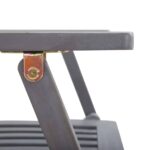 Chaises pliables d'extérieur lot de 6 Bois d'acacia solide – Image 8