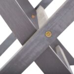 Chaises pliables d'extérieur lot de 6 Bois d'acacia solide – Image 9