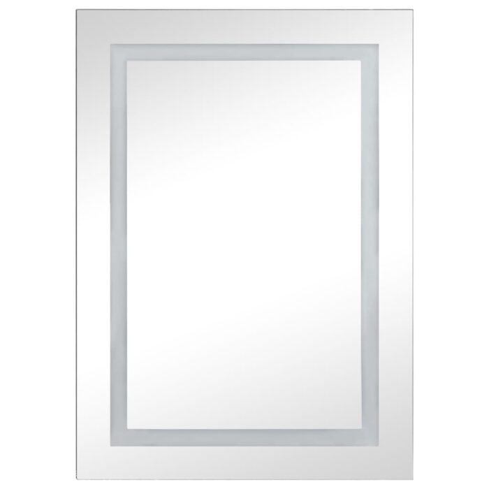 Armoire de salle de bain à miroir LED 50x13x70 cm – Image 2