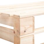 Canapé d'angle palette de jardin bois de pin imprégné – Image 4