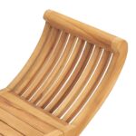 Banc de jardin 126 cm Bois de teck solide – Image 4