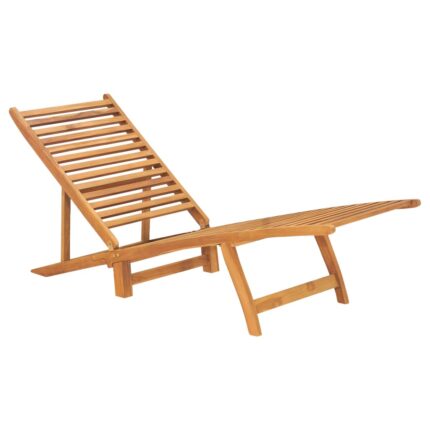 Chaise longue Bois de teck solide
