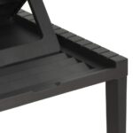 Chaise longue avec coussin Plastique Anthracite – Image 6