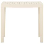Table de jardin Blanc 79x65x72 cm Plastique – Image 2