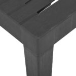 Table de jardin Gris 79x65x72 cm Plastique – Image 3