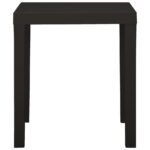 Table de jardin Anthracite 79x65x72 cm Plastique – Image 2