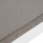 Banc de salon de jardin avec coussin Plastique Blanc – Image 4