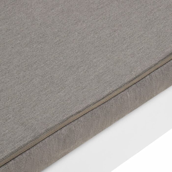 Banc de salon de jardin avec coussin Plastique Blanc – Image 4