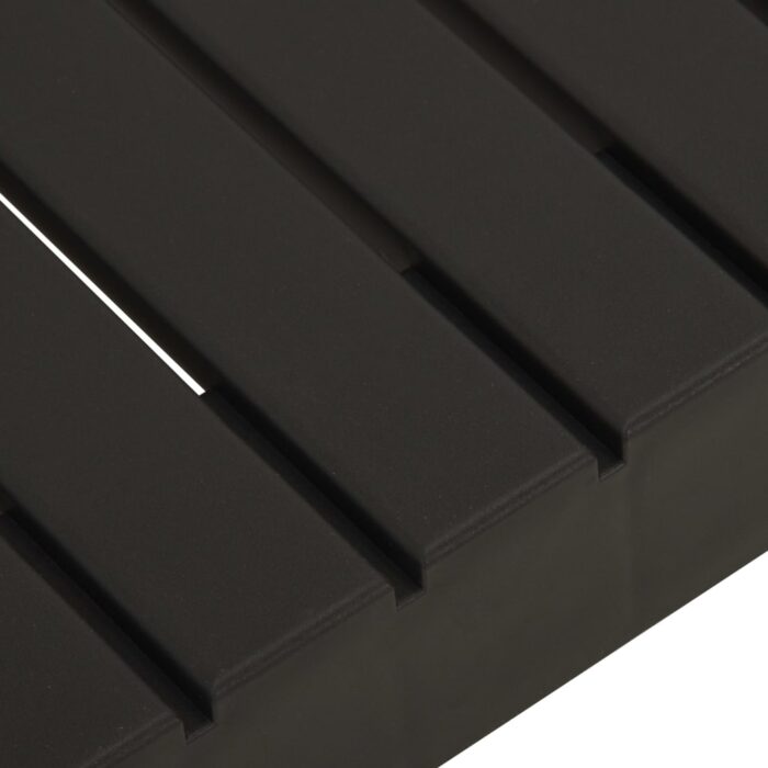 Table de salon de jardin Plastique Gris – Image 3