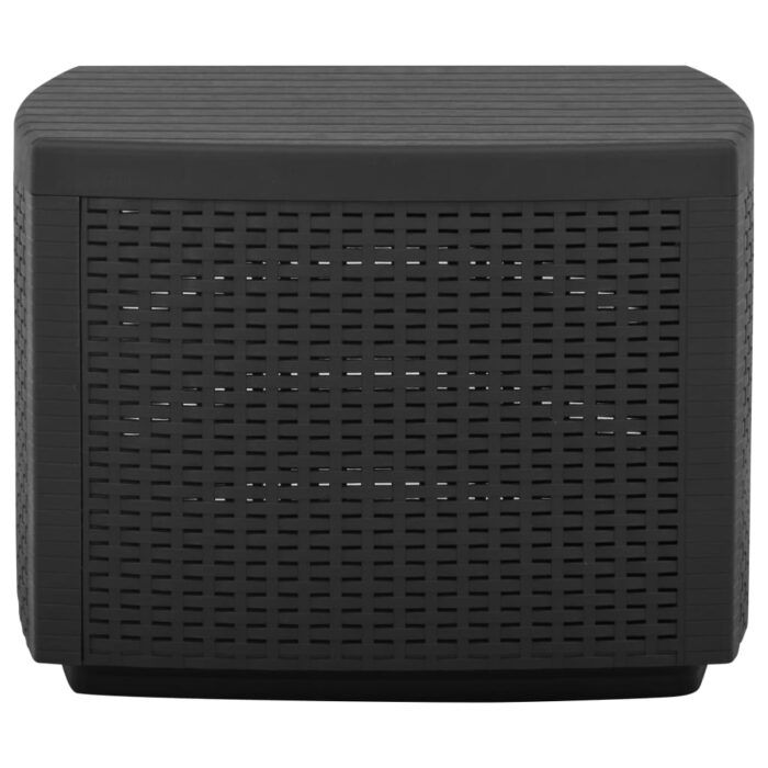 Table de jardin Gris 53x53x40 cm Plastique – Image 3