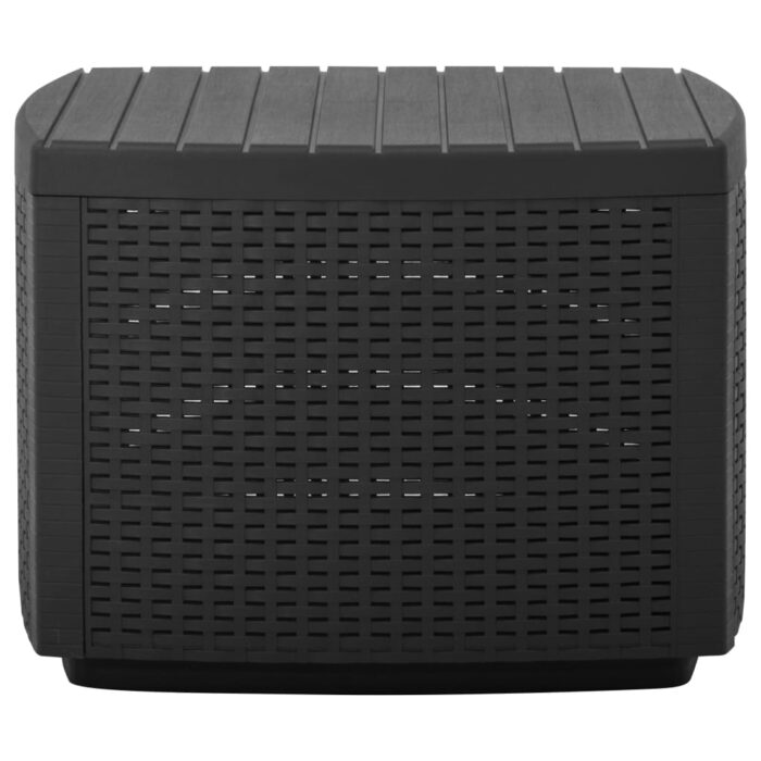 Table de jardin Gris 53x53x40 cm Plastique – Image 4