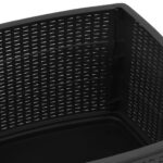 Table de jardin Gris 53x53x40 cm Plastique – Image 6