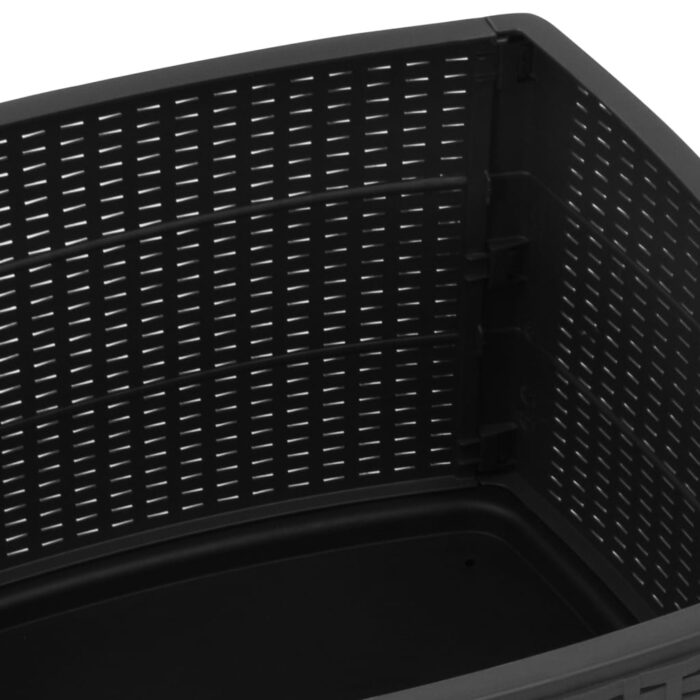 Table de jardin Gris 53x53x40 cm Plastique – Image 6