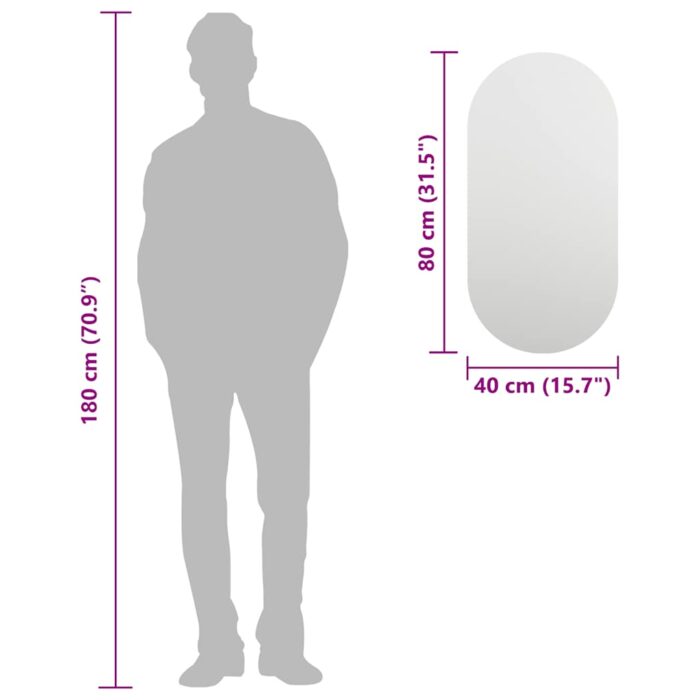 Miroir 80x40 cm Verre – Image 5