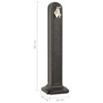 Réservoir de jardin avec robinet Anthracite Aspect de pierre – Image 5