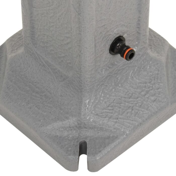 Réservoir de jardin avec robinet Gris clair Aspect de pierre – Image 3