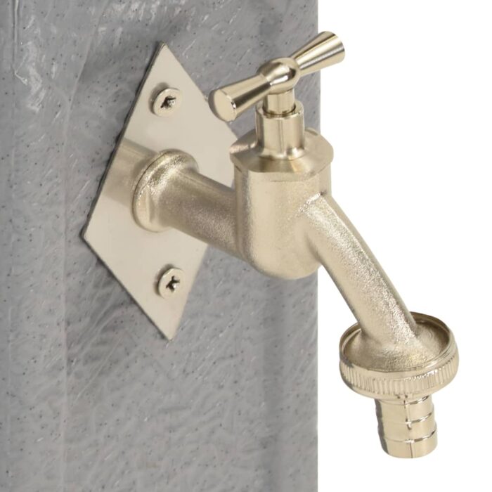 Réservoir de jardin avec robinet Gris clair Aspect de pierre – Image 4