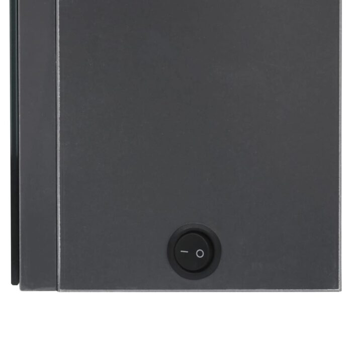 Armoire de salle de bain à miroir LED gris 50x14x60 cm – Image 4