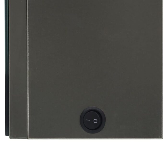 Armoire de salle de bain à miroir LED anthracite 50x14x60 cm – Image 4