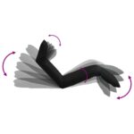 Chaise longue pliable Tissu Oxford Noir – Image 5