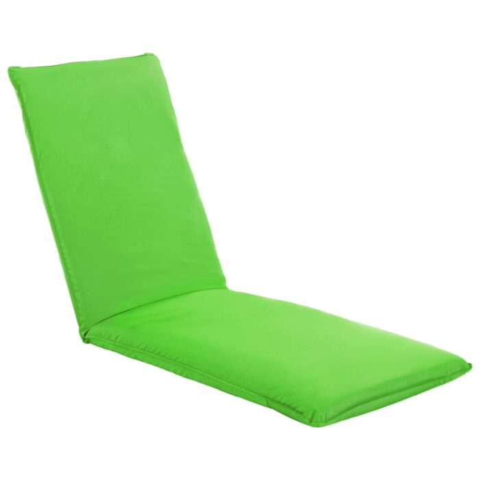 Chaise longue pliable Tissu Oxford Vert – Image 2