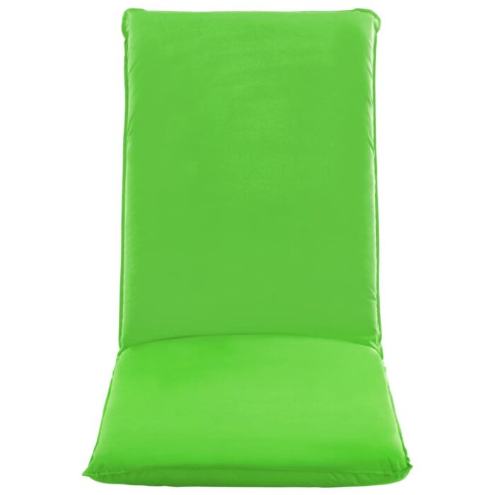 Chaise longue pliable Tissu Oxford Vert – Image 3