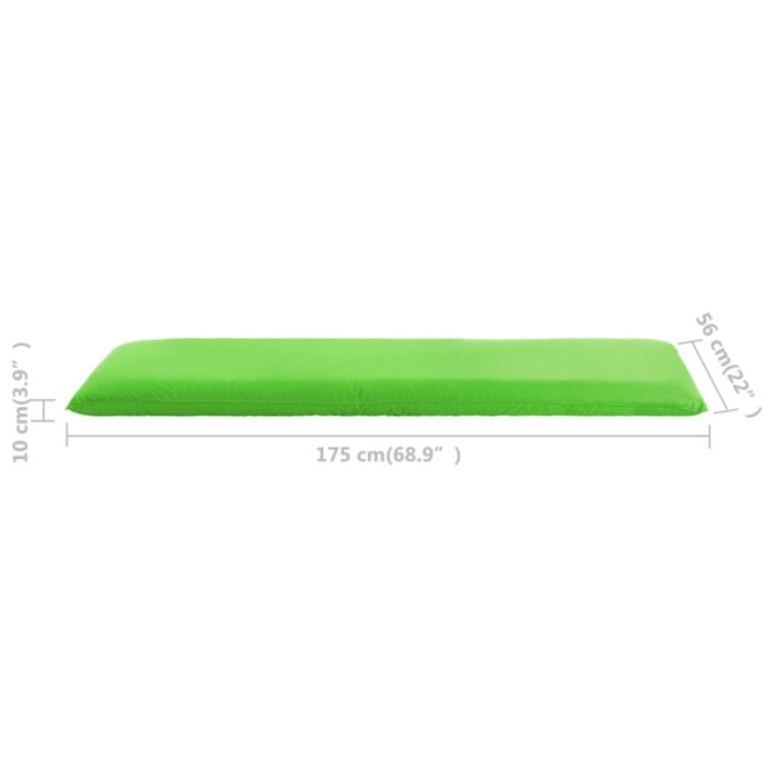 Chaise longue pliable Tissu Oxford Vert – Image 8