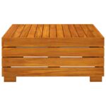 Salon de jardin 2 pcs avec coussins Bois d'acacia solide – Image 6