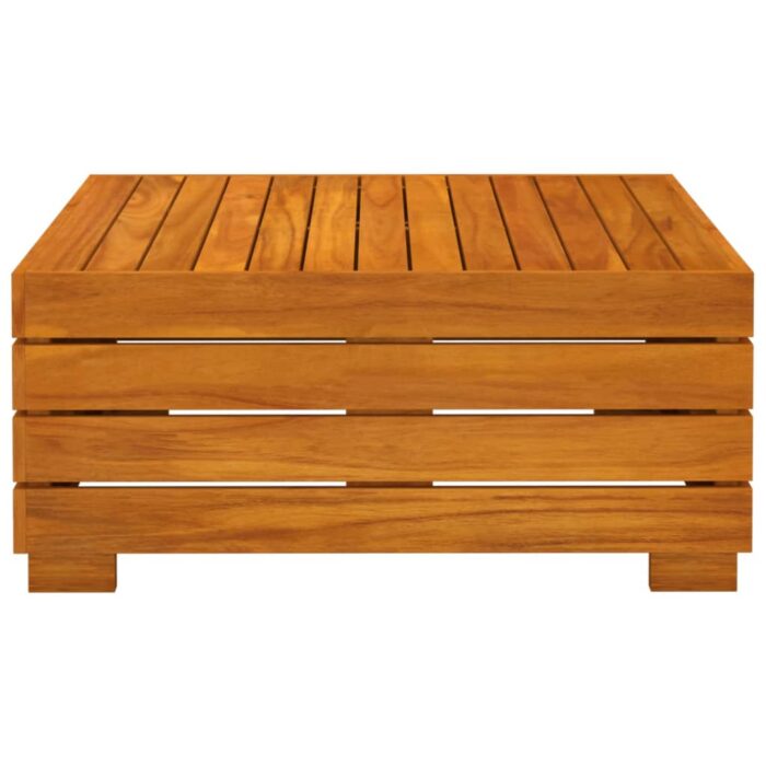 Salon de jardin 2 pcs avec coussins Bois d'acacia solide – Image 6