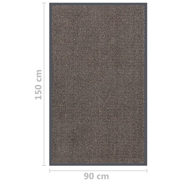 Paillasson touffeté 90x150 cm Marron foncé – Image 4