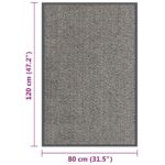 Paillasson touffeté 80x120 cm Marron clair – Image 4