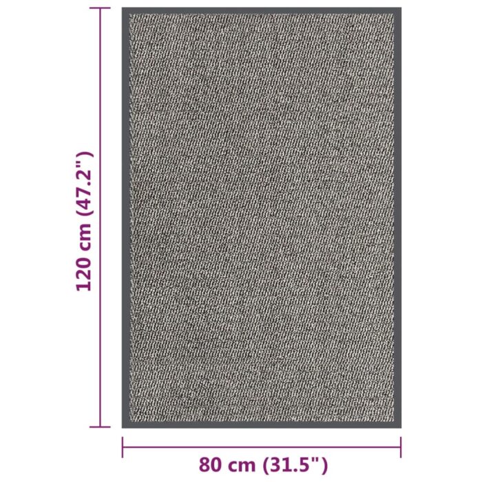 Paillasson touffeté 80x120 cm Marron clair – Image 4