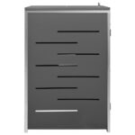Abri pour poubelle 69x77,5x112,5 cm Inox – Image 6